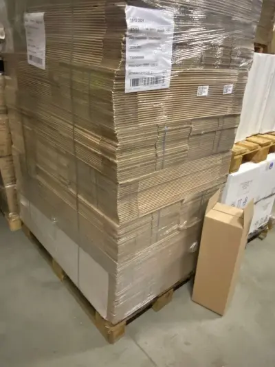 Ca. 375x Verzenddozen 20x20x60cm zware enkelgolf, bruin – kavel bij Onlineveilingmeester, Gramsbergen