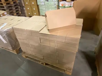 Ca. 240x Verzenddozen, bruin, 42x17x17cm – kavel bij Onlineveilingmeester, Gramsbergen
