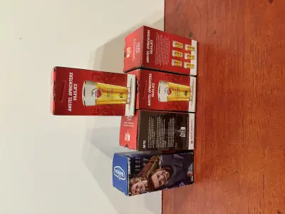 Bier glazen "4x AMSTEL " 1x Bavaria glas – kavel bij GSD Auctions, Zoeterwoude
