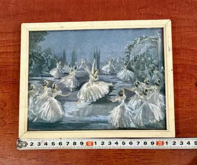 Schilderij met gemengde techniek: Ballerina's (N1) – kavel bij GSD Auctions, Zoeterwoude
