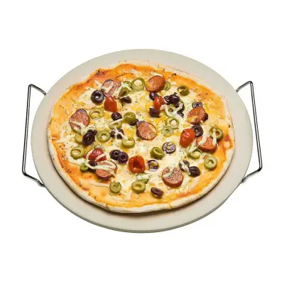 Excellent Houseware Pizza baksteen 33cm met houder metaal – kavel bij GSD Auctions, Zoeterwoude