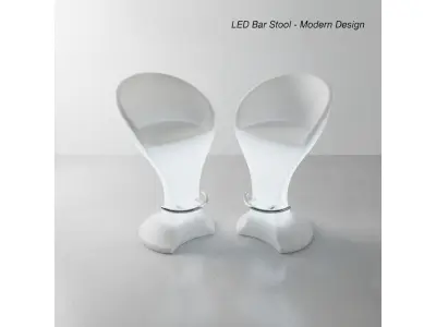 Led barstoelen model BOSS, set van 2 – kavel bij GSD Auctions, Zoeterwoude