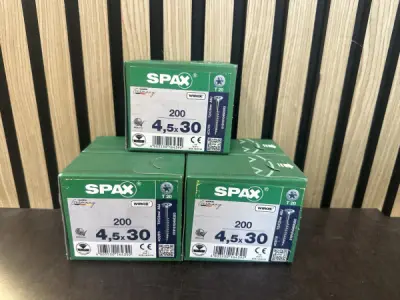 3 Dozen SPAX 4CUT Schroeven 4,5 x 30 mm – 600 stuks – T20 – kavel bij XL Auctions