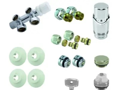 Riko Rian Onderblok Radiator Aansluitset Haaks 16x2 + 15 Kne – kavel bij XL Auctions
