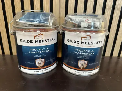 2x Gilde Meesters Project- & Trappenlak 2K Blank Zijdeglans – kavel bij XL Auctions