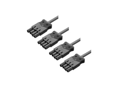 10x Adels AC 166 ALCGS Aansluitsnoer – 4-polig – 100 cm – kavel bij XL Auctions