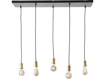 Brilliant Darcia 99814/06 hanglamp 5-lichts zwart – kavel bij XL Auctions