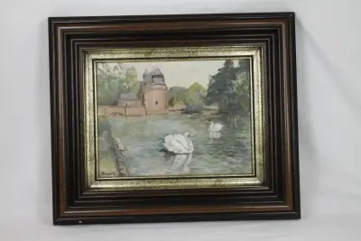 Schilderij: De Smedenpoort in Brugge – kavel bij De Kringwinkel, Brecht