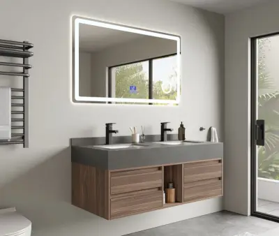 Badkamermeubel, Vonato, Liora 120, Hout decor – kavel bij Onlineveilingmeester