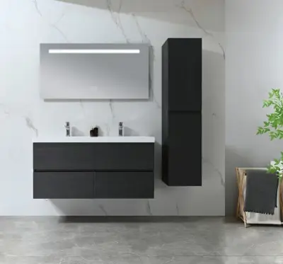Badkamermeubel, Vonato, Calmwood 120, Donker hout decor – kavel bij Onlineveilingmeester
