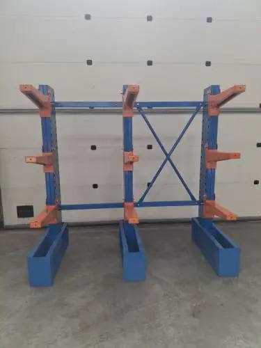 Draagarmstelling 3kolommen, 4 niveaus 600mm – kavel bij Openbare Verkopen, Oostkamp