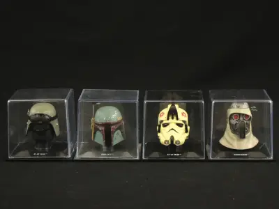 4 Star Wars Helmet Collection - schaal 1:5 – kavel bij De Kringwinkel, Antwerpen