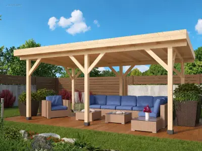 Prieel Modern Excellent Rechthoek 592x340x225cm – kavel bij Auctim, Aartselaar