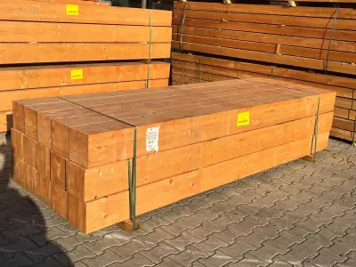 (15x) Red Class Wood paal 20x20x300cm – kavel bij Auctim, Aartselaar