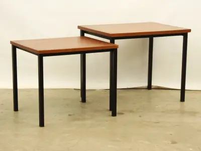 Vintage Nesting Tables (2-delig) – Toegeschreven aan Cees Braakman voor Pastoe (Jaren '60) – kavel bij De Kringwinkel, Antwerpen