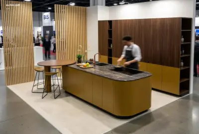 Toonzaalkeuken Vanden Borre Kitchen Oak Mocca – kavel bij Auctim, Gent