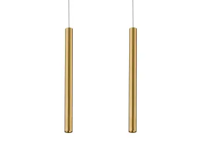 10 x Solo Tube Slim design hanglamp goud – kavel bij Auctim, Free delivery within 1-3 weeks after receipt of payment