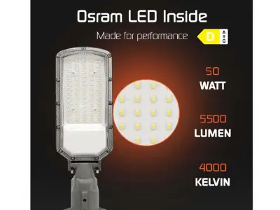 16 x G-tec DAK PRO 100 Straatlantaarn Led – kavel bij Auctim, Free delivery within 1-3 weeks after receipt of payment