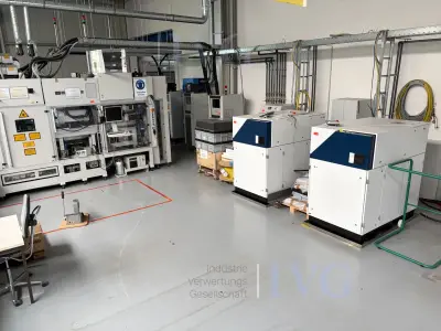 Nano Solarzellen-Produktionslinie mit Laser Anlagen TRUMPF - ROFIN - DATRON Inline-CNC / TruDisk 2001 – kavel bij IVG, Luckenwalde