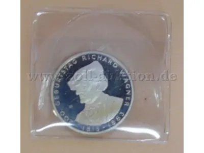 1 Gedenkmünze 10 Euro 200. Geburtstag "Richard Wagner" 1813-1883 BRD 2013 – kavel bij Zoll-Auktion, Hof
