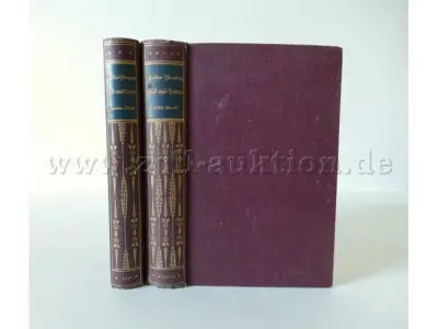 2 antiquarische Bände - Soll und Haben von Gustav Freytag, 1916 – kavel bij Zoll-Auktion, Dresden