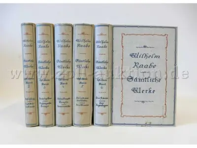 5 Bände - Wilhelm Raabe Sämtliche Werke Erste Serie (Band 2-6) – kavel bij Zoll-Auktion, Dresden