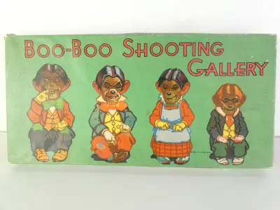Vintage schietspel - Boo-Boo Shooting Gallery – kavel bij De Kringwinkel, Heverlee