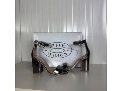 Steve Madden Friday Sandalen Dames Maat 38 Pewter – Nieuw – kavel bij XL Auctions