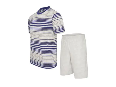 Cappuccino Italia Venezia Pyjama Grijs/Blauw - XXL – kavel bij XL Auctions