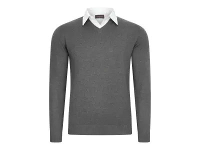 Cappuccino Italia Mock Pullover Antraciet - M – kavel bij XL Auctions