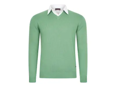 Cappuccino Italia Mock Pullover Groen - L – kavel bij XL Auctions