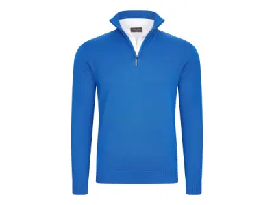 Cappuccino Italia Mock Zip Pullover Royal - L – kavel bij XL Auctions