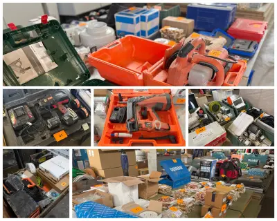 Stockreductie aannemersmateriaal – veiling bij Openbare Verkopen, Vichte