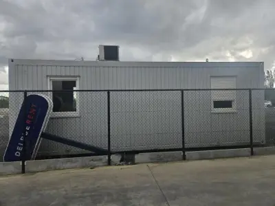 Bureaucontainer – kavel bij Openbare Verkopen, Ledegem