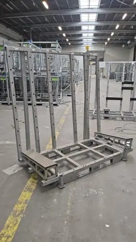 3x Zware galva transportbokken – kavel bij Openbare Verkopen, Vichte