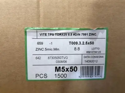 3x doos Torx schroeven verzinkt – kavel bij Openbare Verkopen, Vichte