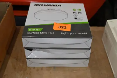 3x plafondlamp Sylvania – kavel bij Openbare Verkopen, Vichte