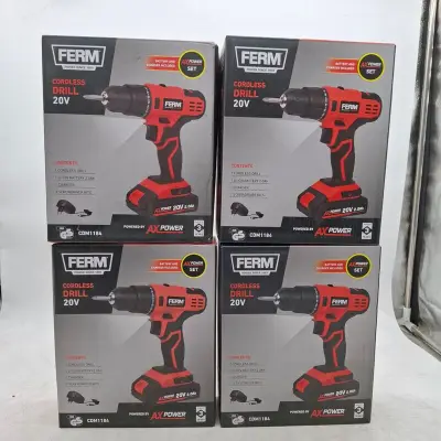 4x Accu boormachine, Ferm, CDM1184 – kavel bij Domeinen Roerende Zaken, Groningen