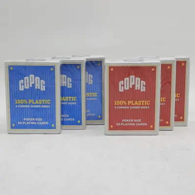 6x Pak pokerkaarten, Copag – kavel bij Domeinen Roerende Zaken, Groningen