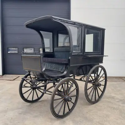 Antieke Koets, Kerkbrik A.J. Cezar Rijtuigmagazijn Groningen, 1890 – kavel bij Onlineveilingmeester, Heerenveen