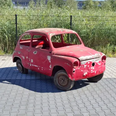 Restauratieproject, Fiat, 600D, 1966, met kamikaze deuren – kavel bij Onlineveilingmeester, Heerenveen