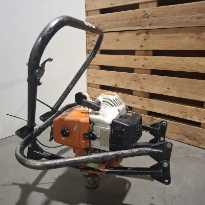 Tweepersoons Grondboor, Stihl, BT360, Oranje – kavel bij Onlineveilingmeester, Heerenveen