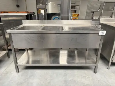 Rvs Spoeltafel – kavel bij Hammertime