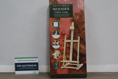 Adjustable houten tafel schildersezel – kavel bij GSD Auctions, Zoeterwoude
