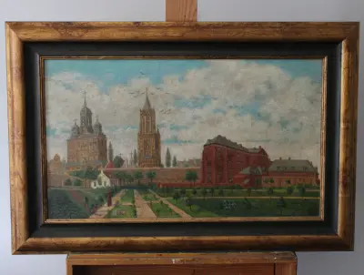 Olieverfschilderij 'De Sint Servaas' Maastricht – kavel bij GSD Auctions, Zoeterwoude