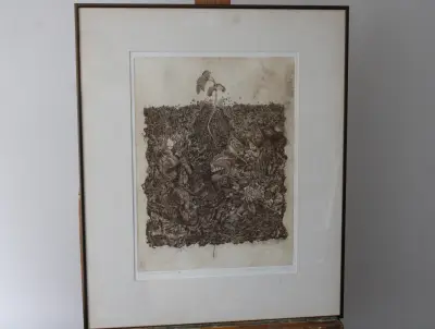 Grafiek 'Compost' door Yolanda Gortera, 1978 – kavel bij GSD Auctions, Zoeterwoude
