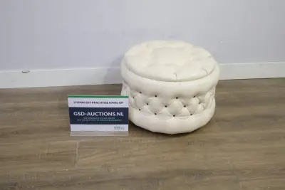 Ronde Poef - Vintage Jaren '60 – kavel bij GSD Auctions, Zoeterwoude