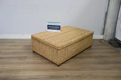 Rotan opbergkist met deksel – kavel bij GSD Auctions, Zoeterwoude