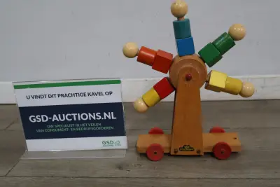 Houten speelgoed reuzenrad Nooitgedagt – kavel bij GSD Auctions, Zoeterwoude