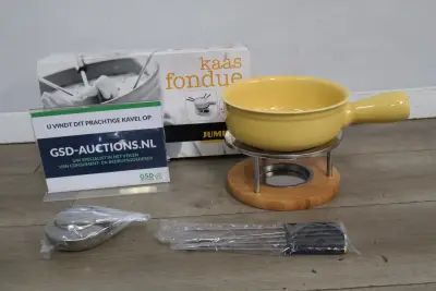 Kaasfondue set Jumbo – kavel bij GSD Auctions, Zoeterwoude
